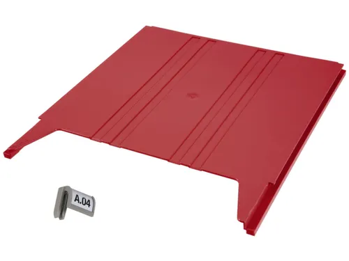 wandsorteerder,opbergvak,v. 9,HxBxD 15x240x302mm,plank(en) ABS,rood