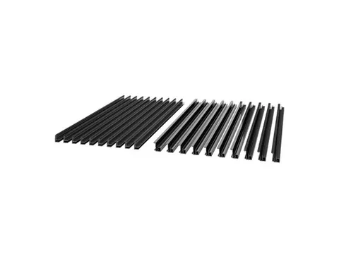 APC Netshelter GANGINSLUITING, PANEELMONTAGERAIL A&B, SET VAN 10, ZWAR