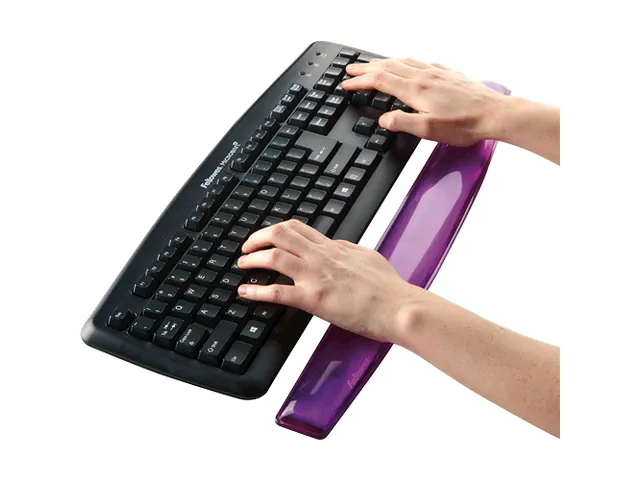 Repose-poignets clavier Fellowes Crystals gel violet