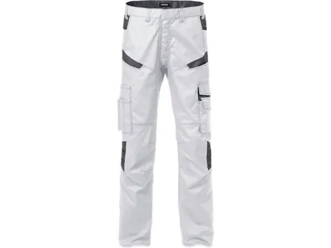 Fristads 2552 STFP broek voor P/COT, wit/grijs, maat C58, per stuk