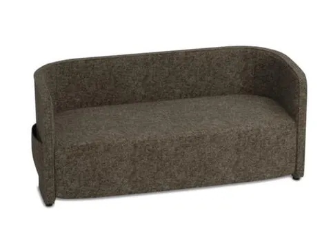 sofa,2-zits,stof bruingrijs,HxBxD 760x1570x760mm,2zijvakken