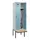 locker met bank,HxBxD 2120x600x815mm,2vak,vak B 300mm,draaigrendel