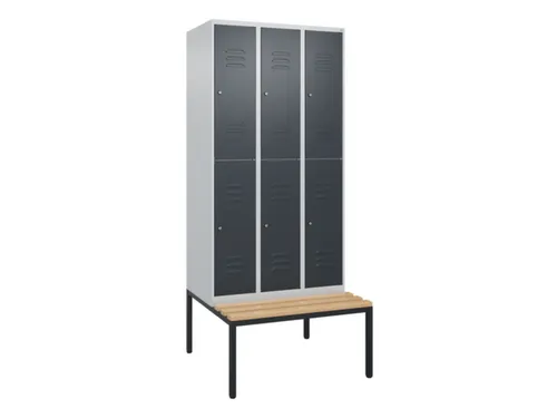 Dubbeldekse dekenkist,HxBxD 2120x900x815mm,3x2vak.,vak B 300mm