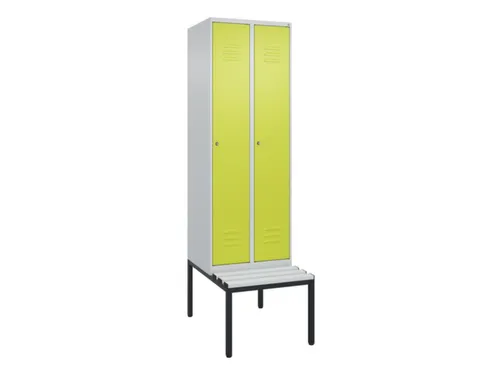 locker voor scheiding van kleding,HxBxD 2120x600x815mm,2vak