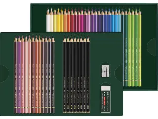 Tekenset Faber-Castell Polychromos en Pitt Grafiet Mat 50-delig - 3
