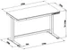 Bureau Assis-Debout électrique cadre noir Chêne blanchi 120cm