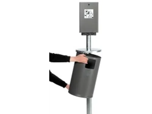 hondentoilet,v. buiten,afvalbak 30l,v. 200zakjes,HxBxD 2000x350x480mm