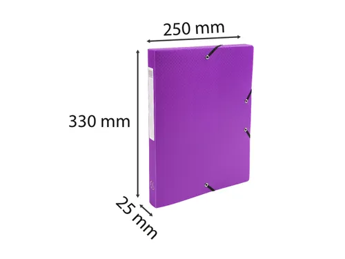 Klasseerdoos PP rug 25mm A4 paars