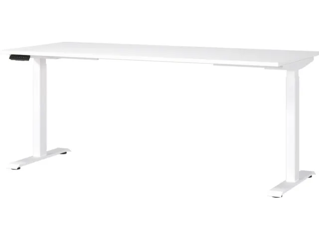 Elektrisch ihv bureau,HxBxD 720-1200x1800x800mm,blad wit,T-voet wit