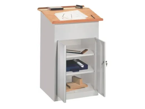 Massieve Lessenaarkast Hxbxd 1100/1200x700x600mm 2 Legborden Met Kast