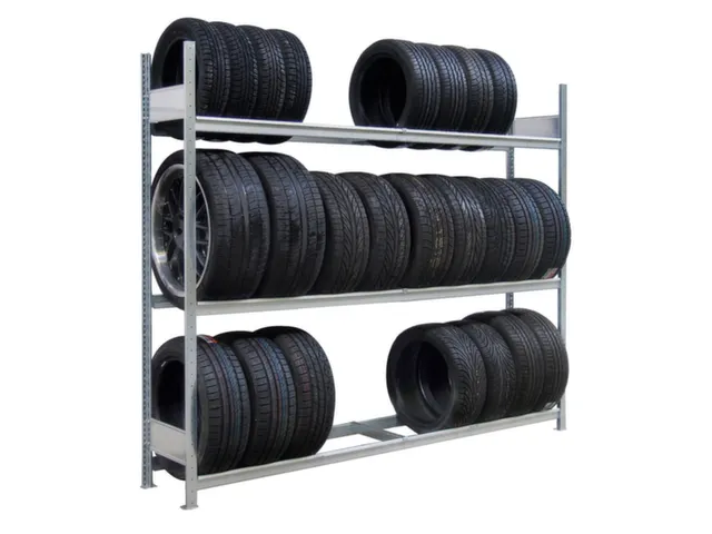 bandenstelling,grondveld,HxBxD 2750x2250x400mm,vaklast 400kg