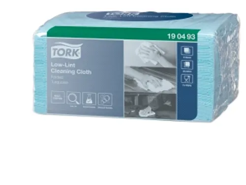 Tork 190493 Low-lint Reinigingsdoek W8 Folded Turquoise