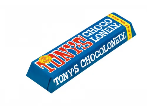 Chocolade Tony's Chocolonely reep 50gr puur