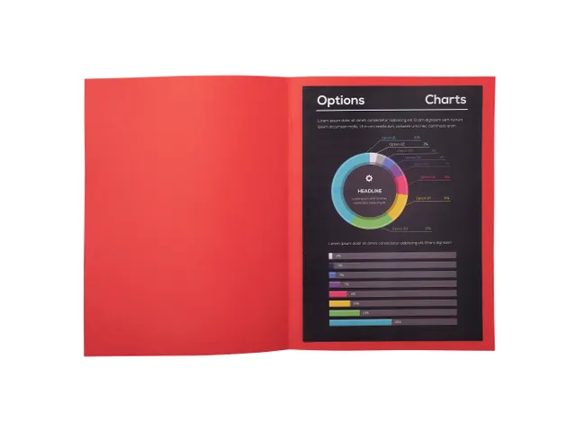 10 dossiermappen ROCK''S 220 - 24x32cm-Rood