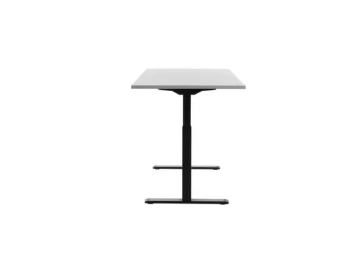 Elektrisch ihv bureau,HxBxD 700-1200x1600x800mm,blad grijs