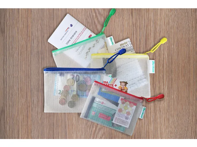 Opbergtas Djois met rits A6 assorti