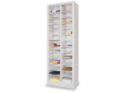 Postsorteerkast 1950x640x400mm 2x13 Vakken Lichtgrijs