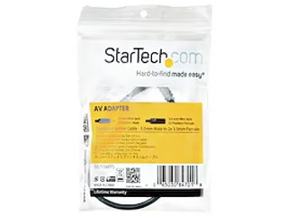 Slim Stereo Splitterkabel Y-adapter 3,5mm M naar 2x 3,5mm F - 4