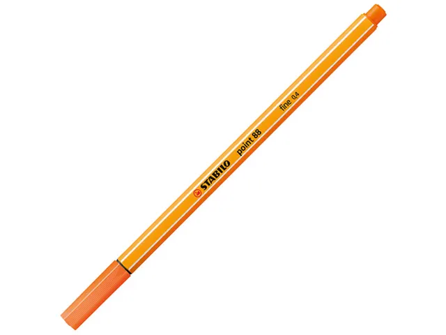 Fineliner STABILO point 88/30 fijn bleek vermiljoen