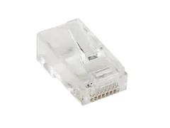 Cat5e RJ45 gevlochten modulaire stekkerconnector glashelder 50 stuks