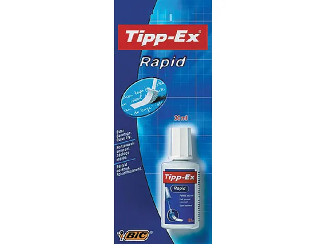 Correctievloeistof Tipp-ex Rapid 20ml blister à 1 stuk