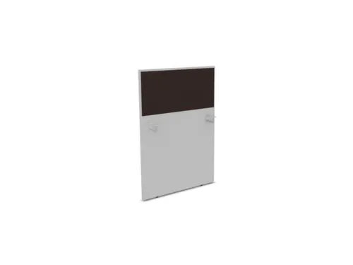 baliepaneel,v. bureau,aanbouw links,B 800mm,MP-lichtgrijs,BN2036-bruin