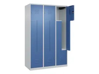 Z-garderobekast,HxBxD 1850x1200x500mm,vak B 200/400mm,cil.-slot - 2
