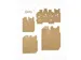 Giftbox Folia Star kraft set à 6 stuks