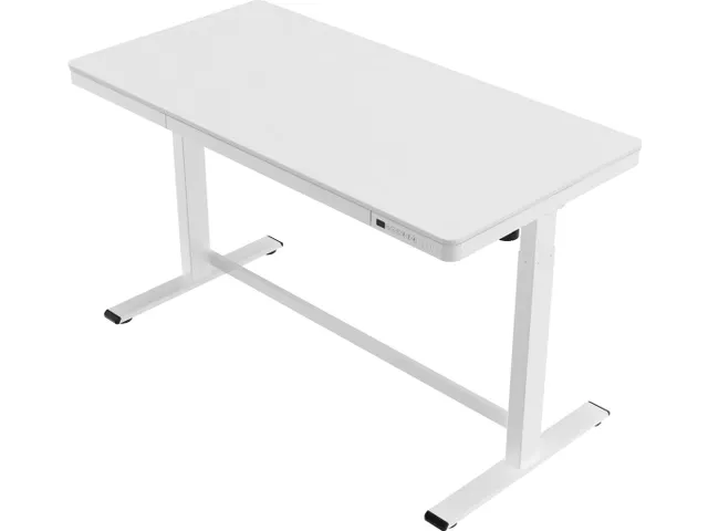 Bureau Assis-Debout Réglable Plastique Blanc 140cm