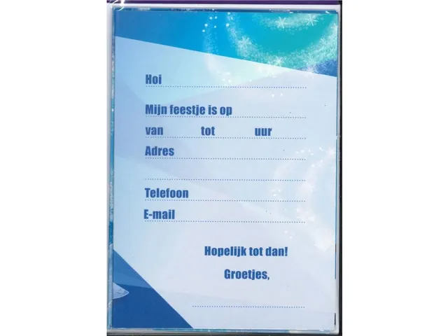 Hallmark Uitnodigingen Disney Frozen kaart + envelop