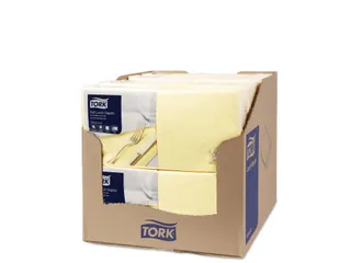 Tork 477868 Soft Lunchservet Advanced Champagne 33x33cm - 3