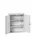wandkast 1000x800x350mm 2xStalen bodem sokkel Ral 7035 front Ral 7035