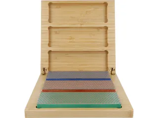 Slijpsteen DMT box met 3st. extra fijne, fijne en grove korrel - 1