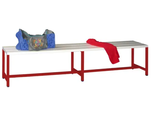 omkleedbank,HxLxD 430x2000x370mm,onderstel RAL3000