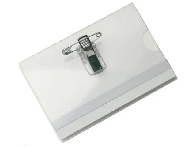 Badge 58x90mm Met Clip en Speld 50 Stuks