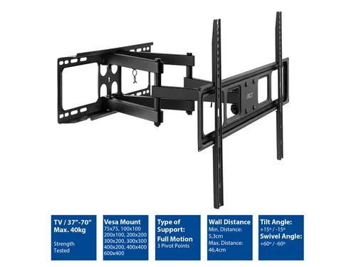 TV wandsteun ACT Full motion 37 tot 70 inch VESA