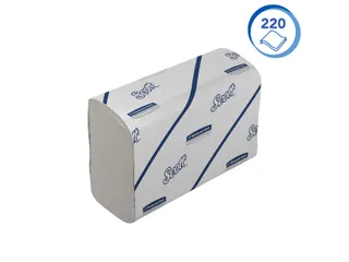 Handdoek Scott i-vouw 2-laags 212x186mm 16x220stuks wit 6609 - 4