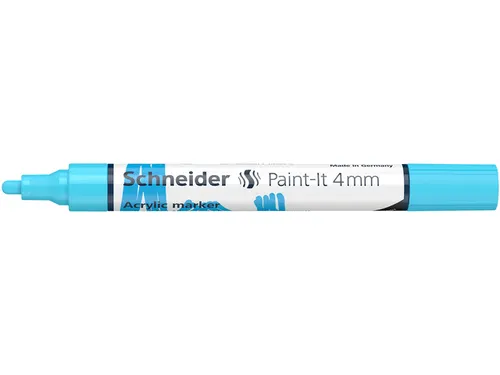 Acrylmarker Schneider Paint-It 320 4mm pastel blauw