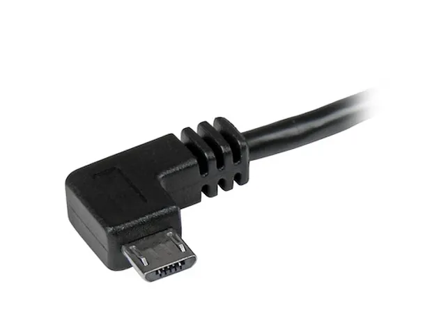 1m Micro-USB kabel met rechts haakse connectors M/M