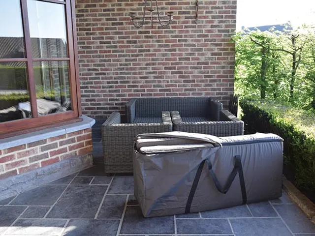 Housse d'extérieur rectangulaire pour coussins lounge gris XL