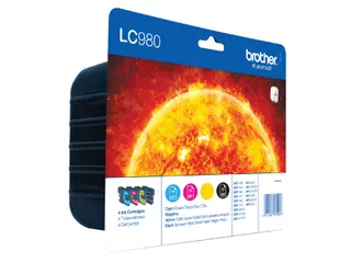 Brother LC-980 Valuepack 4 Kleuren Inktcartridges Origineel - 1