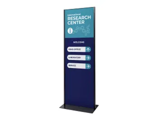 Totem Paneel+ Dubbelzijdige Display 70x200cm Zwart frame - 9