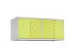 opzetkast,v. locker voor scheiding van kleding,4vak.,vak B 300mm