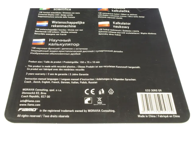 Calculator Fiamo ECO 30 GR wit-groen