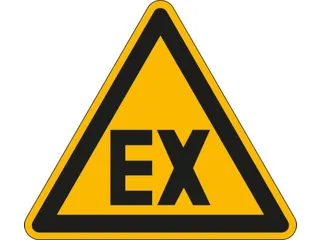 Waarschuwingsbord,Waarschuwing: Explosiegevaarlijke Atmosferen - 1