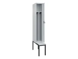 locker met bank,voor scheiding van kleding,HxBxD 2120x300x815mm,1vak