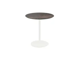 bistrotafel,HxØ 730x700mm,rond,schotelvoet wit