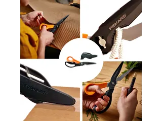 Schaar Fiskars Cuts+More Titanium multifunctioneel zwart - 9