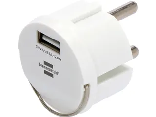 Brennenstuhl Stopcontactadapter USB A 2.4A Wit - 4