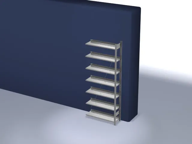 dossierstelling,aanbouwveld,HxBxD 2350x1010x335mm,vaklast 60kg